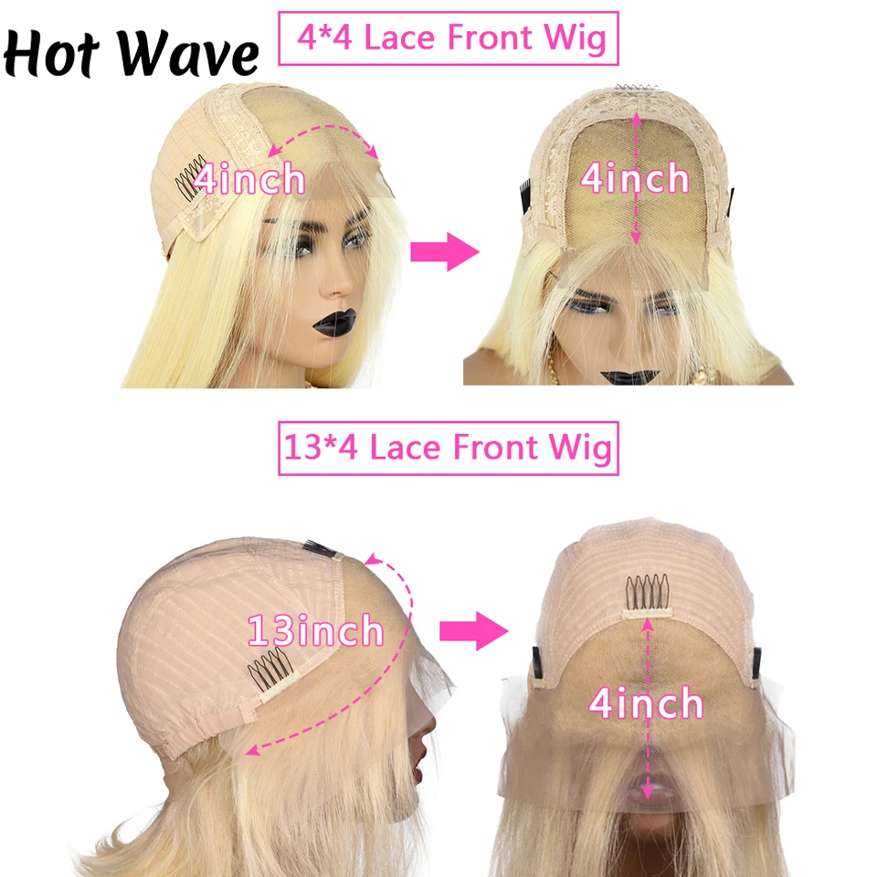 613 Short Bob Wig 10Inch 13X4 Transparent Lace Front Wig Bone Straight Lace Frontal Human Hair Wigs For Black Women 180 density