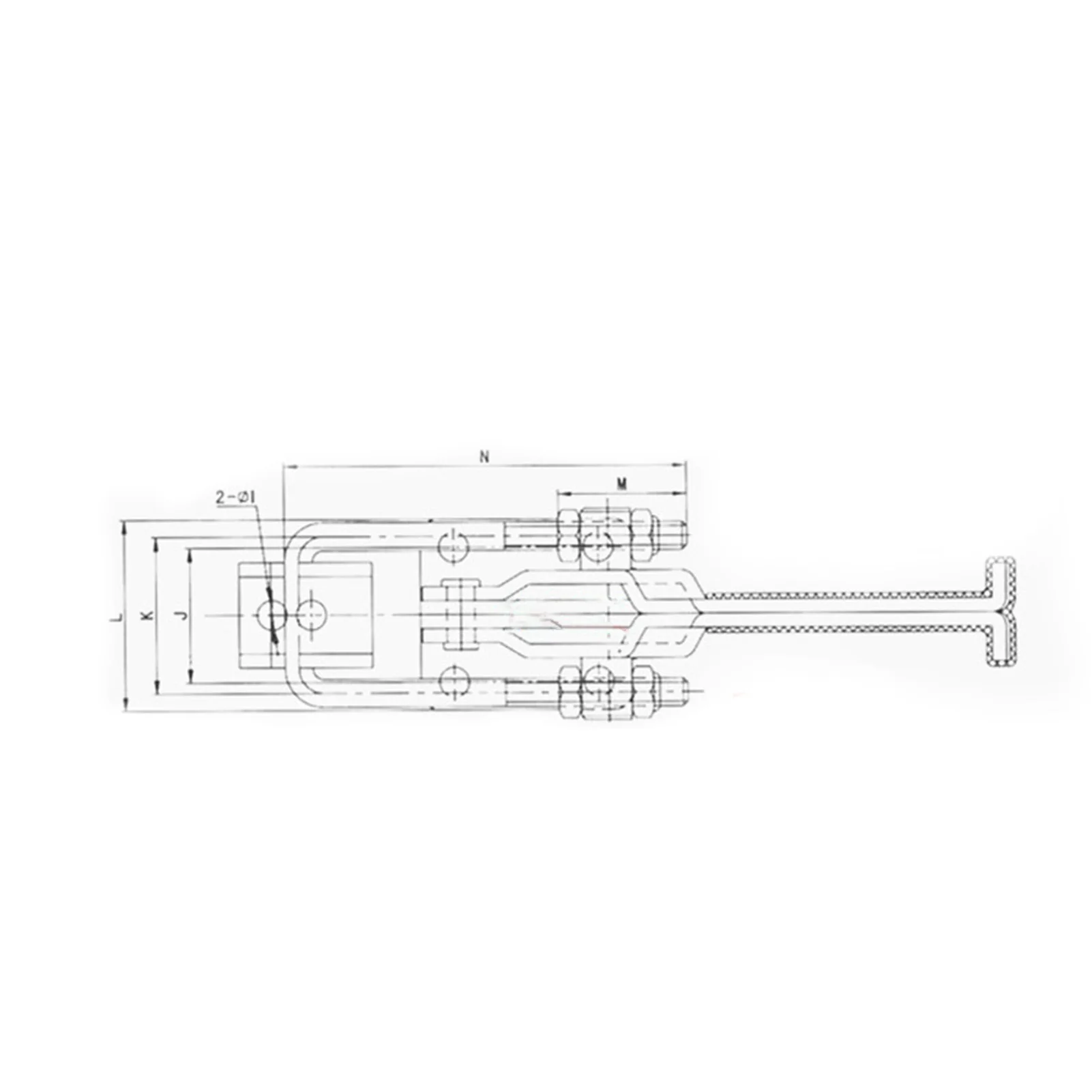 GH-40323-SS الفولاذ المقاوم للصدأ قابل للتعديل قفل المشبك الإفراج السريع تبديل المشبك سحب عمل مزلاج اليد 163 كجم أداة نجارة