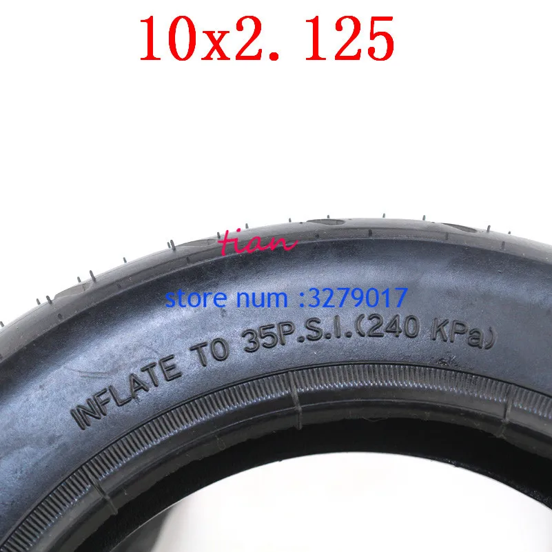 Lightning shipping Hoverboard Tire Scooter Tyre 10x2.125 Rubber With Inner Tube for 10 