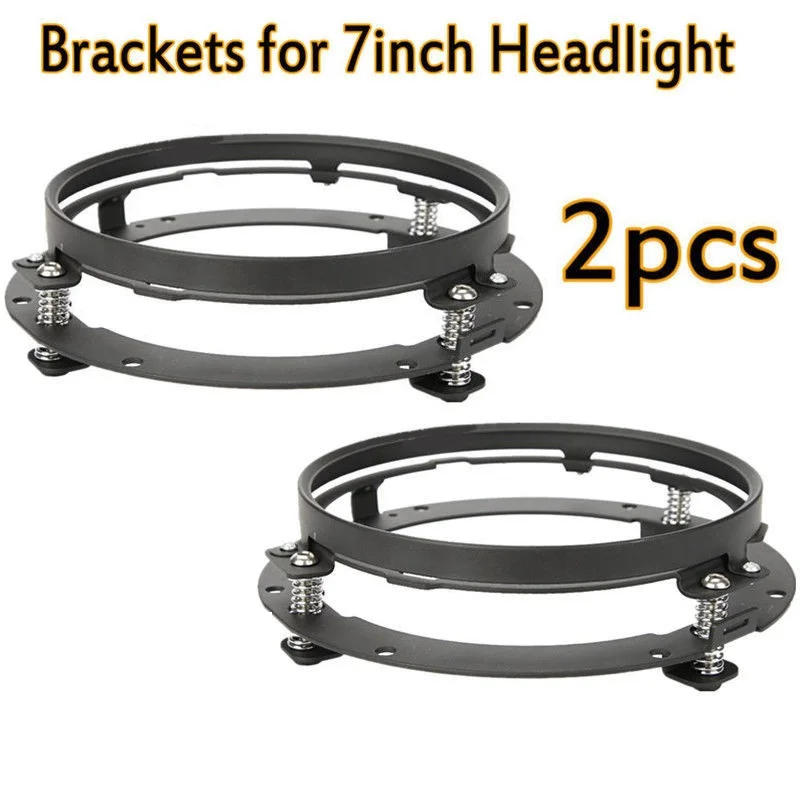 2x Auto 7 Inch Led Koplamp Hi/Low H4 Halo Hoek Ogen DRL Voor Jeep JK TJ OffRoad Defender Hummer 4x4 Suzuki Samurai Koplamp