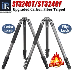 ST324CT/ST324CF Carbon Fiber Camera Tripod Professional Birdwatching Heavy Duty Tripod with Bowl and Adapter for DSLR Camcorder