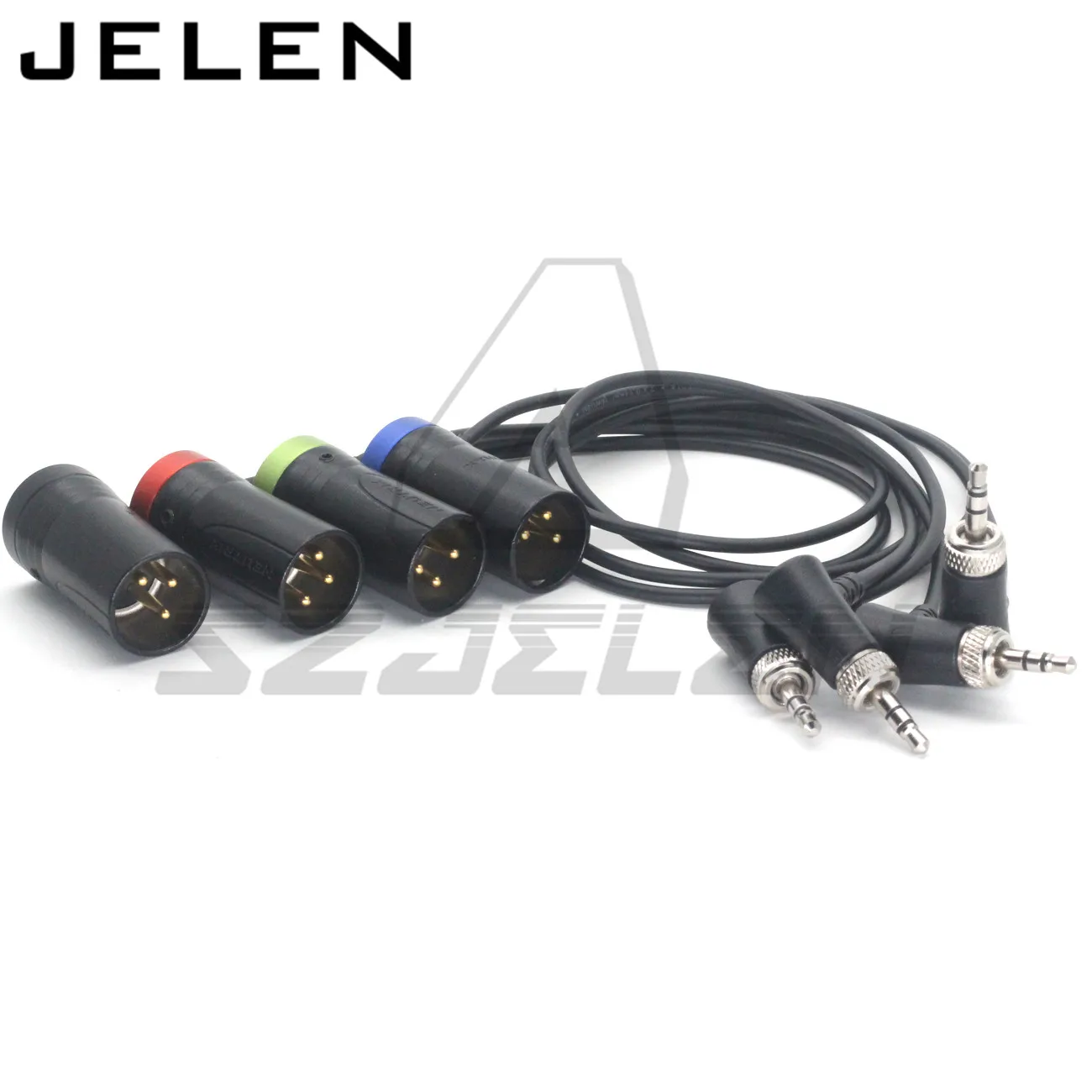 Low-Profile XLR NEUTRIK 3pin XLR male to 3.5 Audio elbow with lock for Sennheiser ,Sony D11 Headphone return audio cable