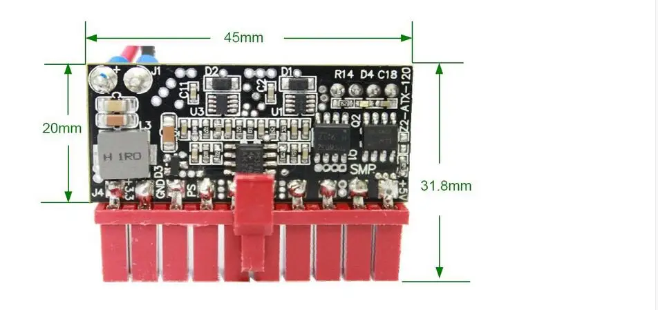 DC ATX PSU PICO-BOX DC 12 В 20PIN Pico ATX переключатель пиковый PSU MINI ITX DC для автомобиля ATX PC блок питания для ПК компьютера