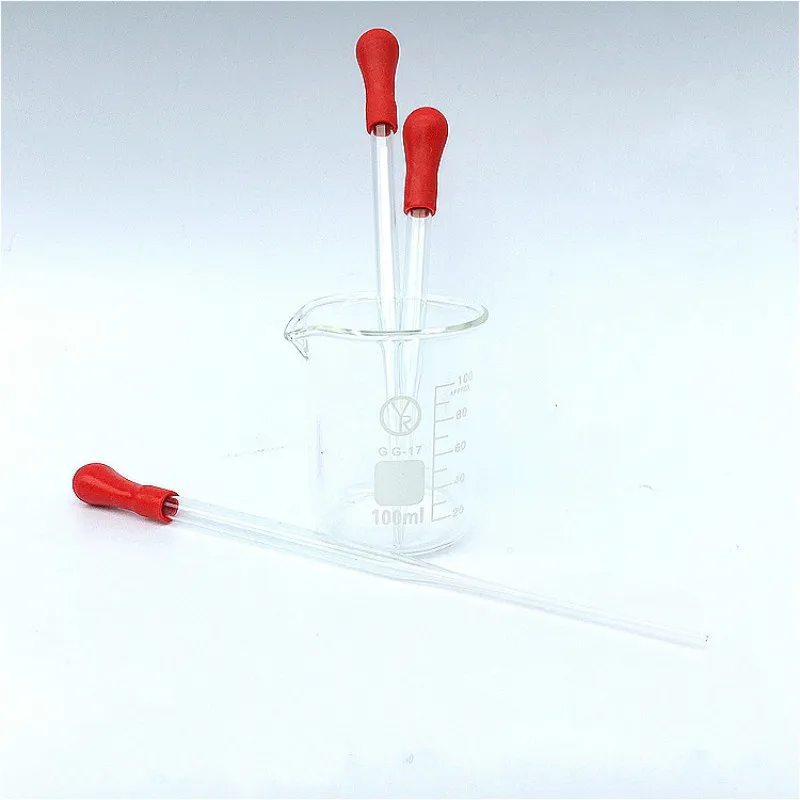 Glass Dropper Glass Pasteur Pipette Durable Long Glass Experiment Medical Pipette Dropper Transfer Pipette Lab Supplies 100 Pcs