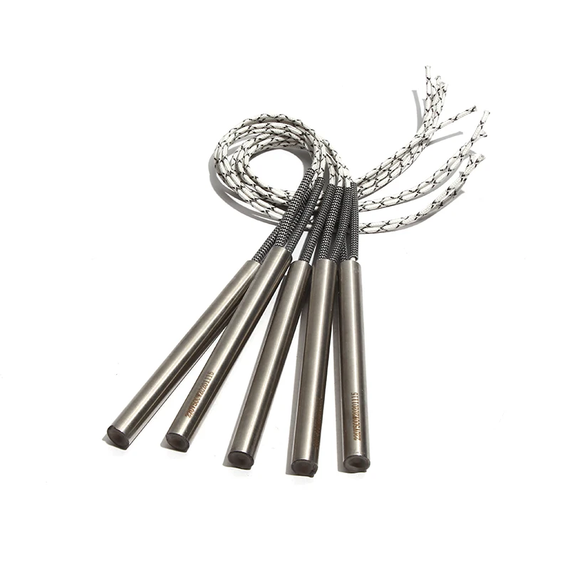 Cartouche chauffante 8x125mm/128mm/130mm/135mm/220mm/110mm/380mm, élément chauffant 316SS 390 V/440 V/V, tube chauffant à tête unique, 5 pièces/lot, W-W