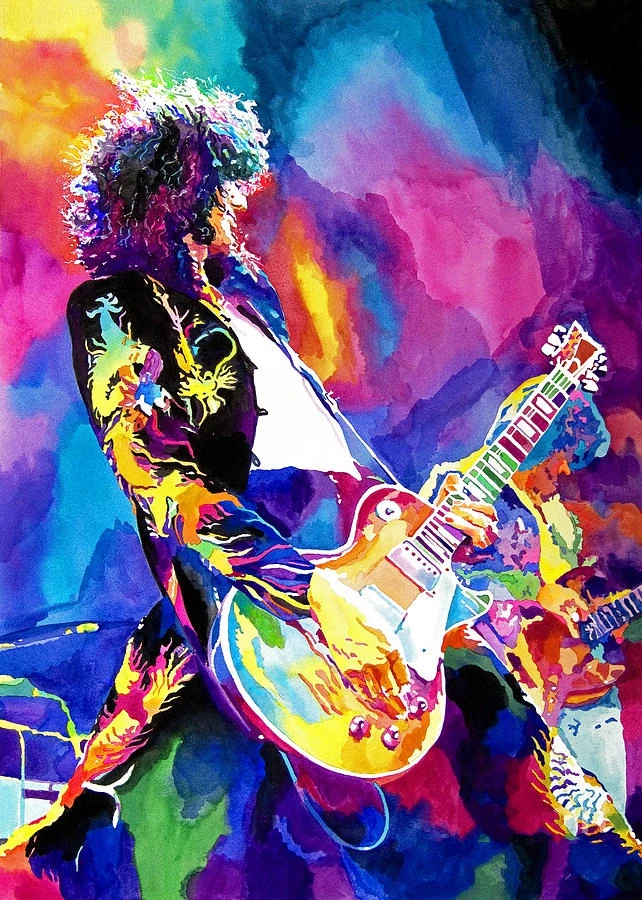 JMINE Div 5D jimmy page Guitar Music Singers Full Diamond Painting cross stitch kits art Portrait 3D paint by diamonds