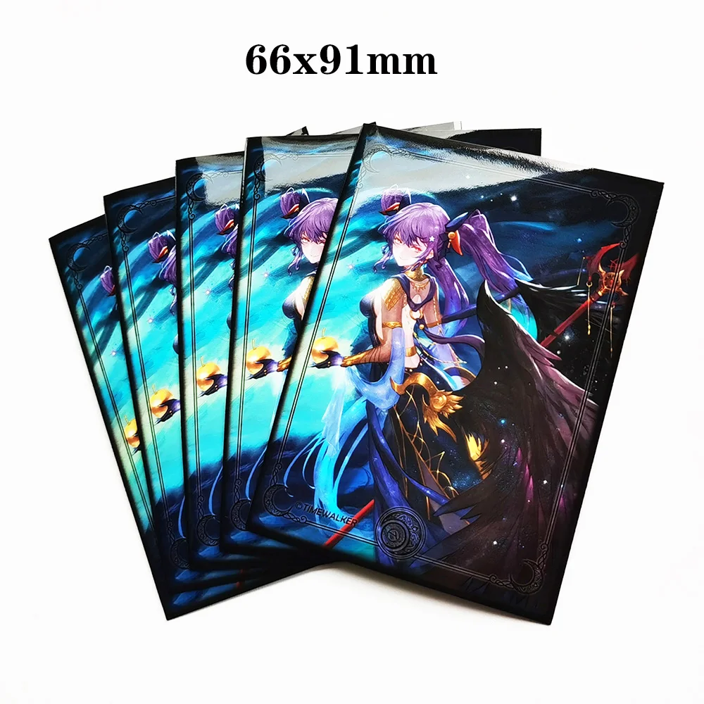 100pcs/Lot Card Sleeves Goddess Phoebe Eris Lie Card Protector 66x91mm for Board Game TCG/MTG/PKM Trading Cards Holographic Foil