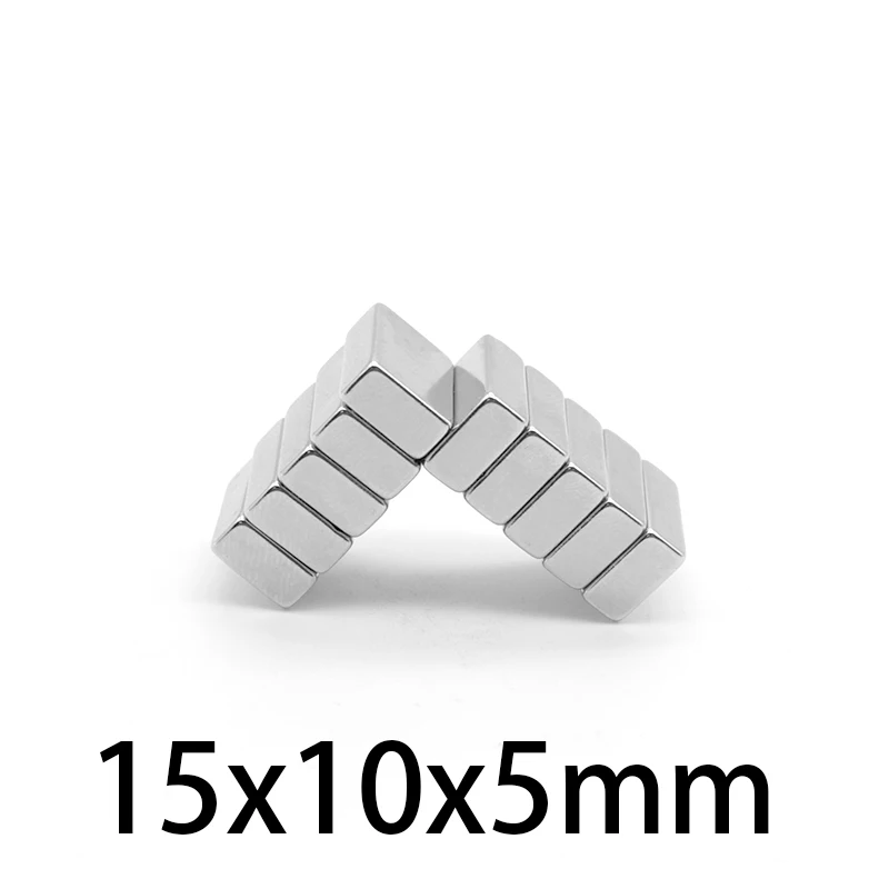 2-50 PCS 15x10x5 mm Cuboid Block Search Magnet Sheet 15*10mm Neodymium Magnet 15x10x5mm Permanent Strong Magnets 15*10*5 mm