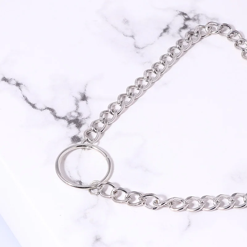2022 neue Halskette Für Frauen Gothic Kette Choker Kreis Rock Aussage Halskette Kreis Dekoration Metall Schmuck Vintage Mode – Detail 10