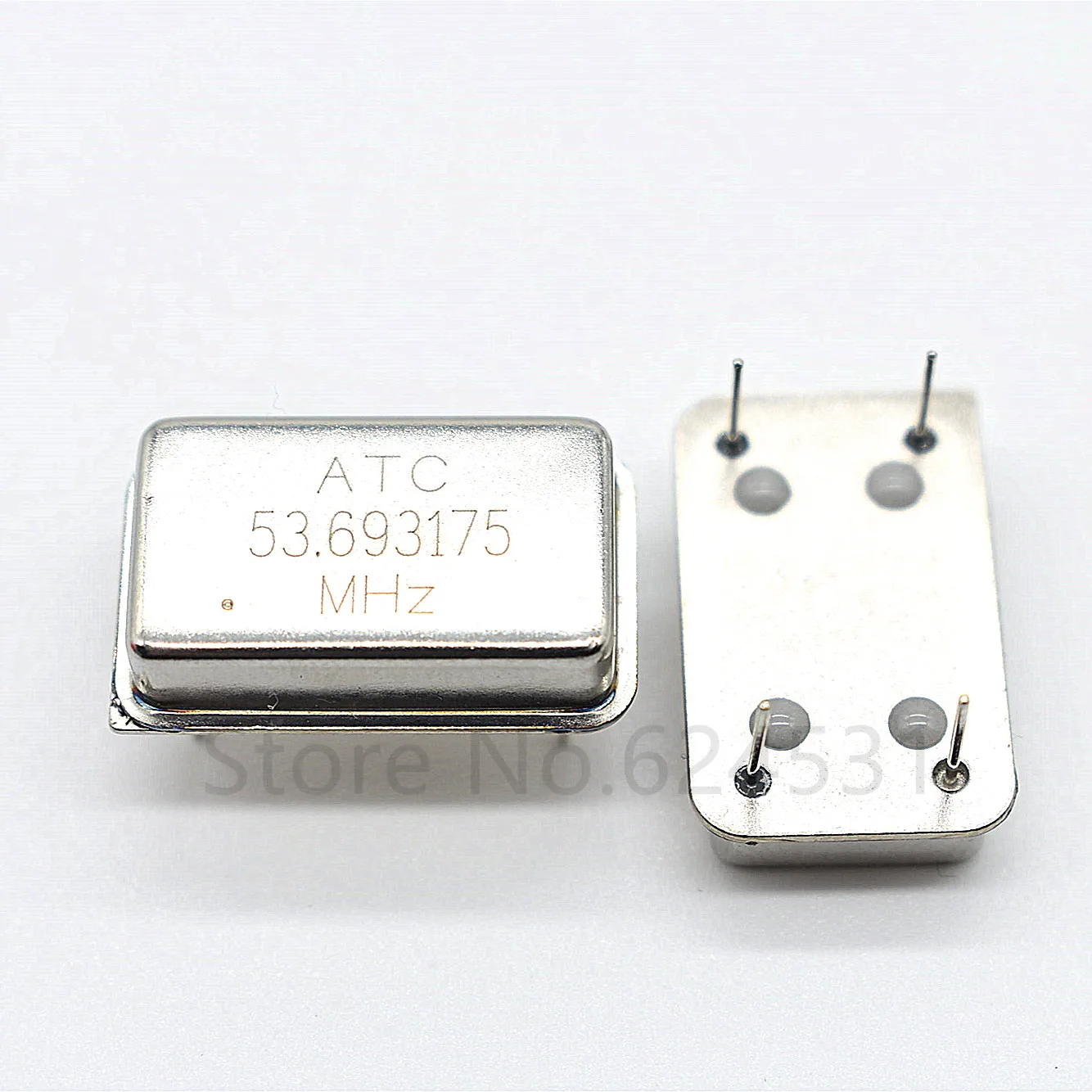 5pcs 53.693175MHZ 53.693175M In-line active crystal OSC DIP-4 rectangular clock vibration full size