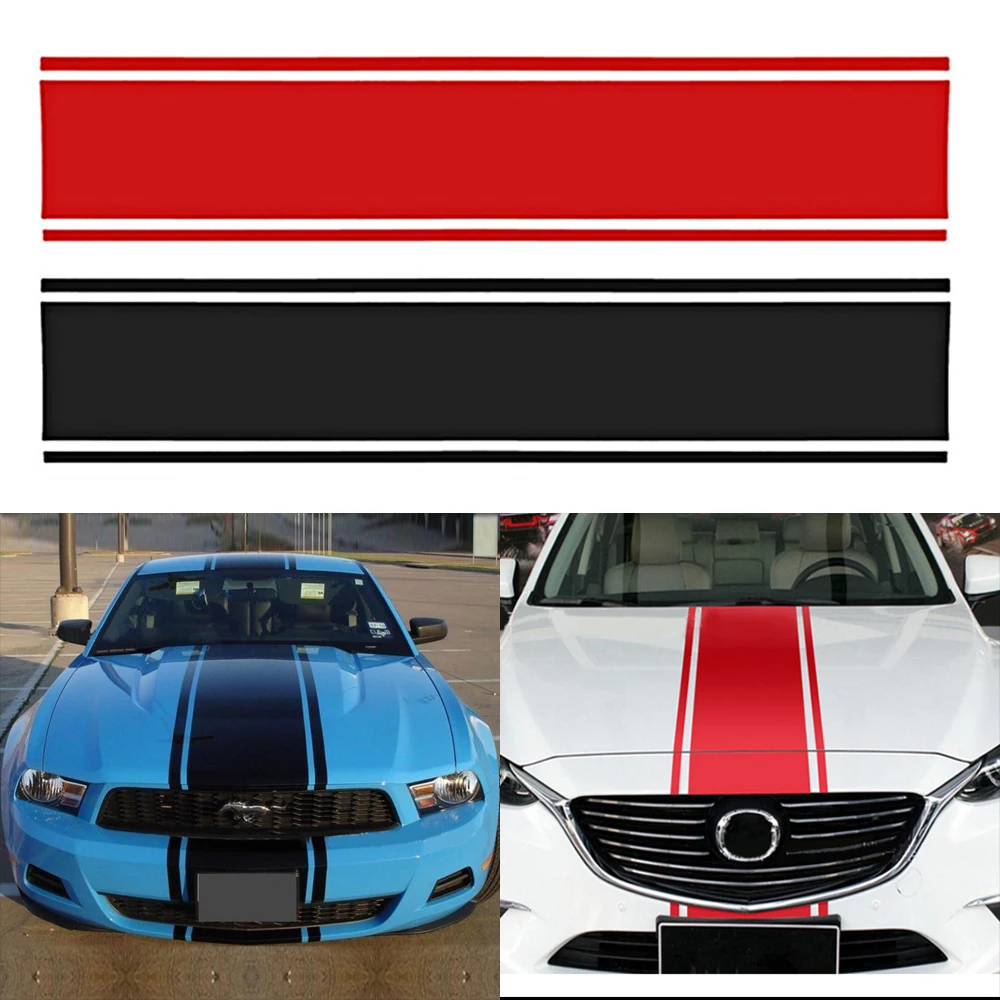 Car decals front cover fashion fringe pattern vinyl car sticker for Toyota  ford mustang GT kia MINI decorative accessories