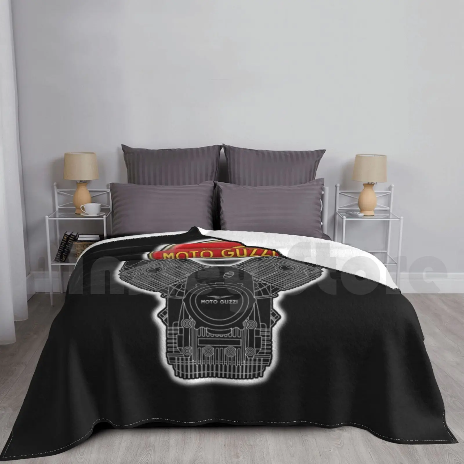 Moto Guzzi V-Twin Power Blanket Fashion Custom Moto Guzzi Spada Strada California Corsa Audace Bellagio Breva