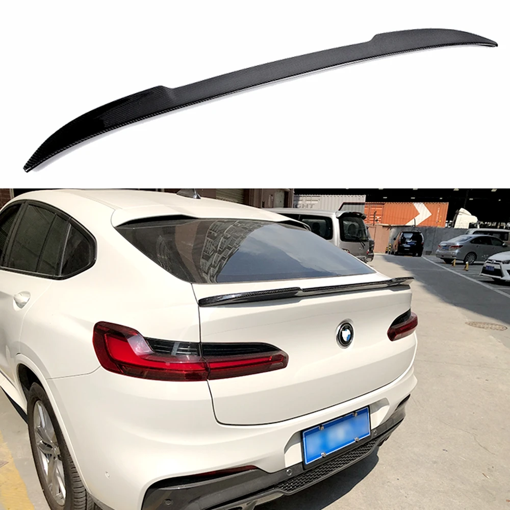 

For BMW G02 X4 2019 Car Accessories High Quality Carbon Fiber Rear Roof Spoiler Tail Trunk Wing Decoration