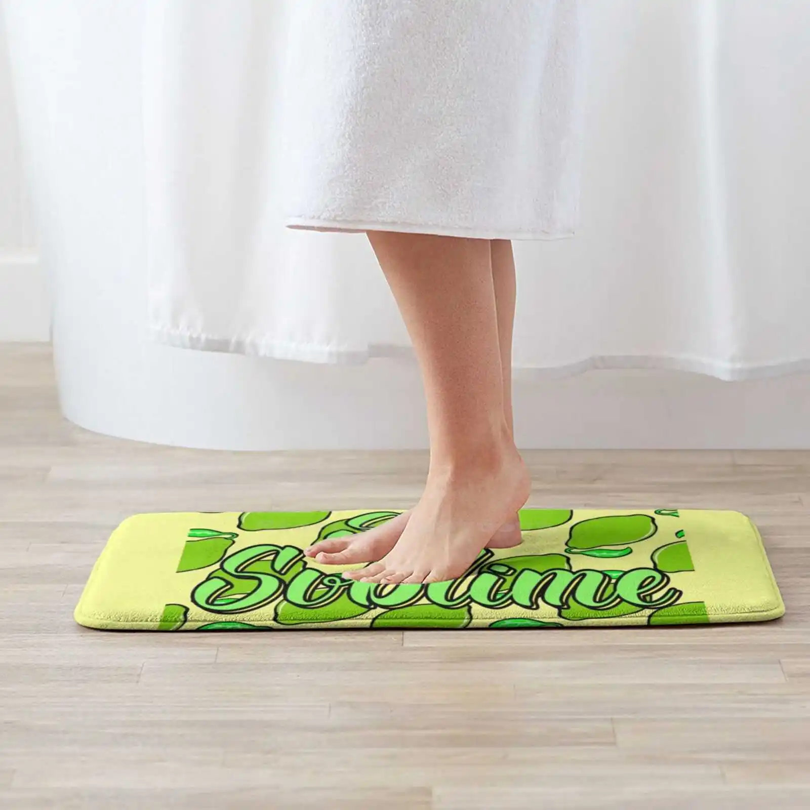 ‘So Lime Text Art Soft Cushion Home Carpet Door Mat Car Rug Green Pattern Perpetualpanic Word Art Letter Art Lettering Art