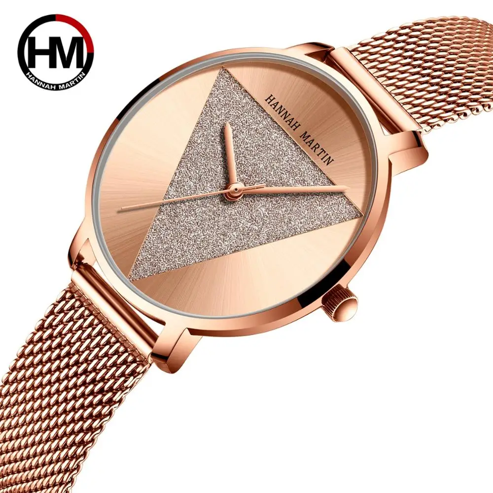 Original Design Women Watches Fashion Japan Quartz Movement Stainless Steel Rose Gold Waterproof Wrist watches relogio feminino