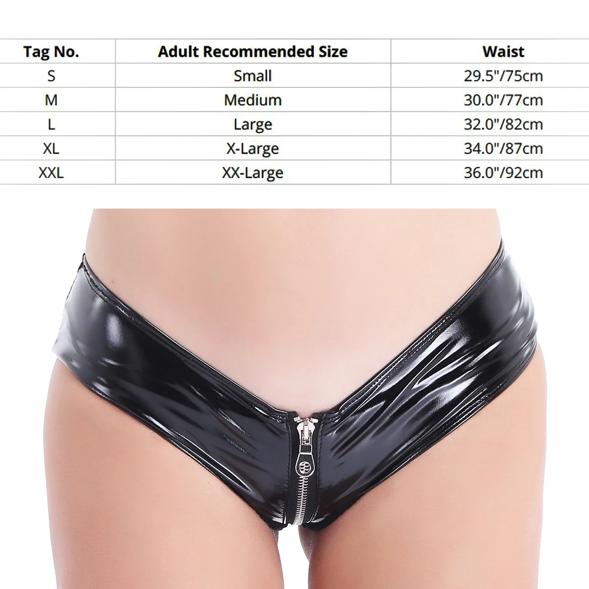 Womens Wetlook Buckle Patent Leather G-string Panties Underwear Exotic Latex PVC Low Waist Bikini Briefs Thongs Underpants