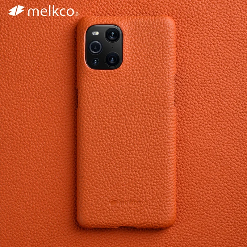 

Melkco Premium Genuine Leather Case for OPPO Find X3 Pro Luxury Fashion Business Cowhide Phone Cases Cover