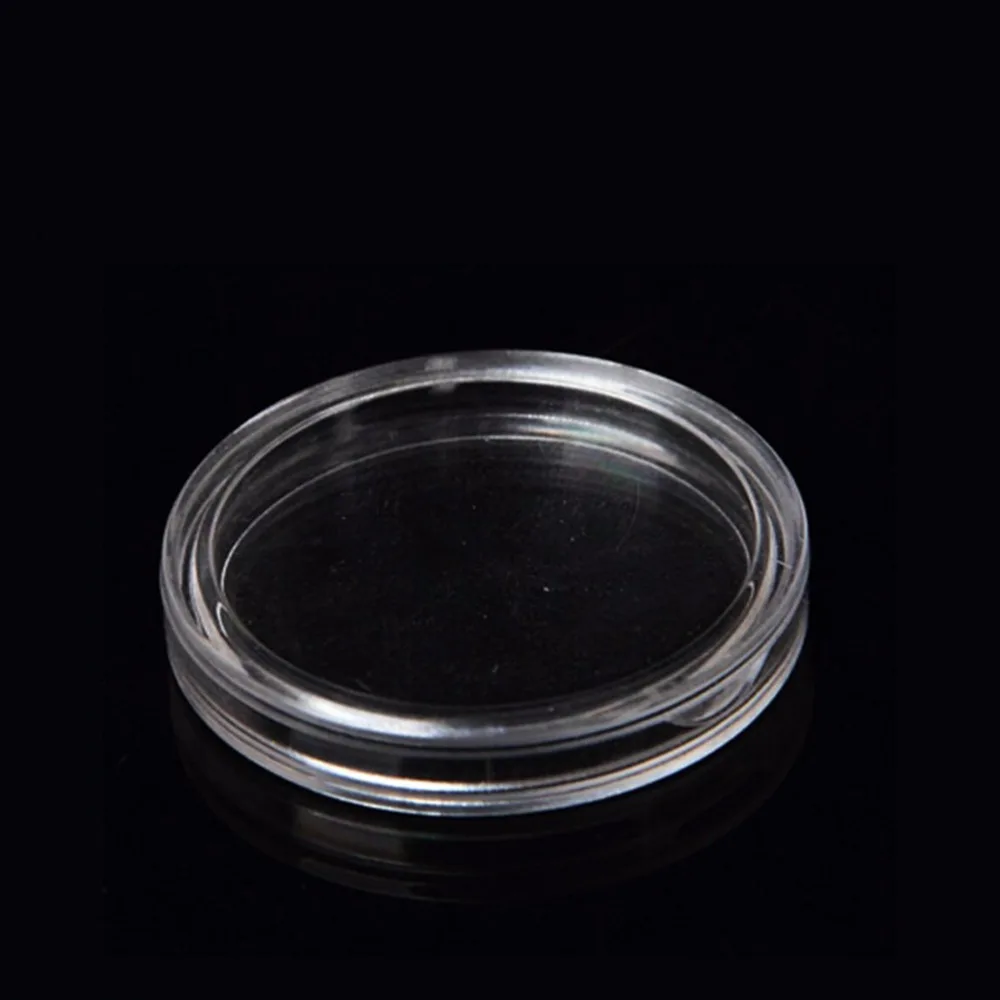 10Pcs Clear Coin Holder dia 40mm Capsules Cases Round Storage Ring Plastic Boxes 10 x Coin Capsules