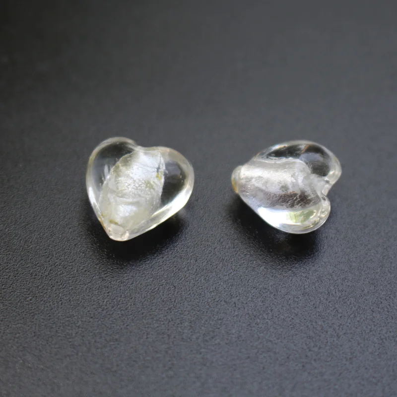 12mm Herzperlen, lampeffektveredelte Glasperlen, rot-rosa Mischung für Schmuckherstellung, Schmuckzubehör, weiße Accessoires, DIY Bijoux – Detail 10