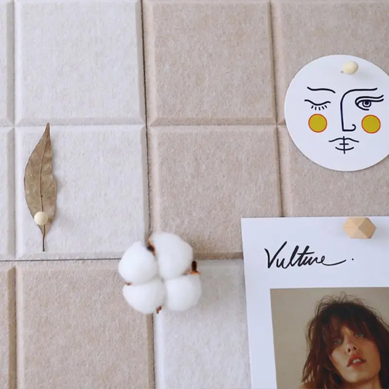 Nordic Style Felt Background Letter Board Photo Wall Household Message Display