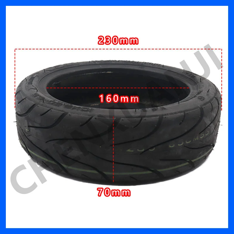 10x2.50-6.5 Tubeless Tire 10*2.50-6.5 for 10 Inches Electric Scooter 36V 48V Motor Hub Front or Rear Wheel Vacuum Tyres