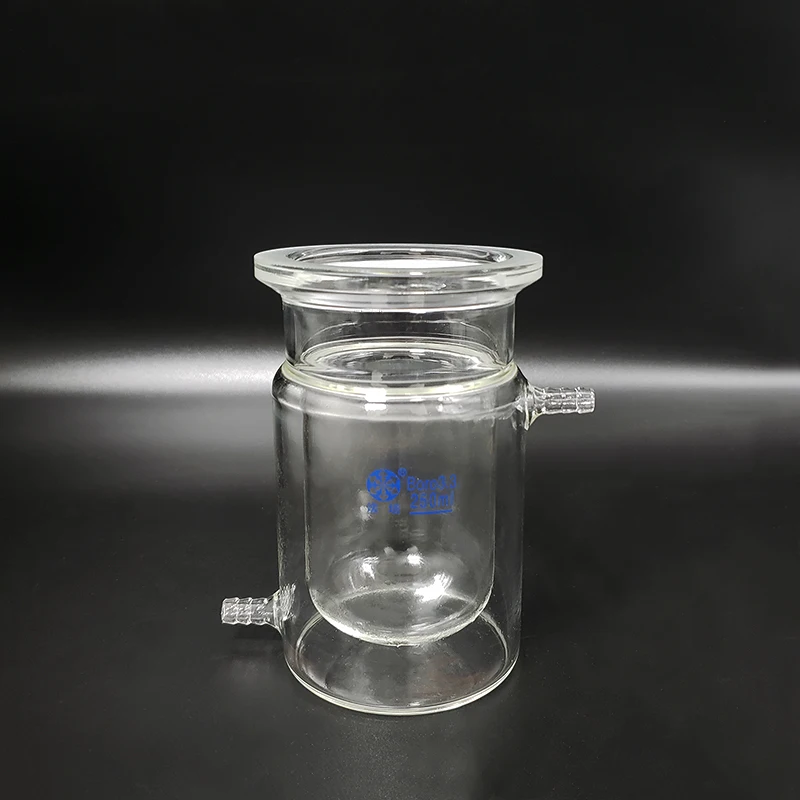 

Double-layer cylindrical open reactor bottle,Inner round bottom,Outer flat bottom,250ml,100mm flange,Reaction flask