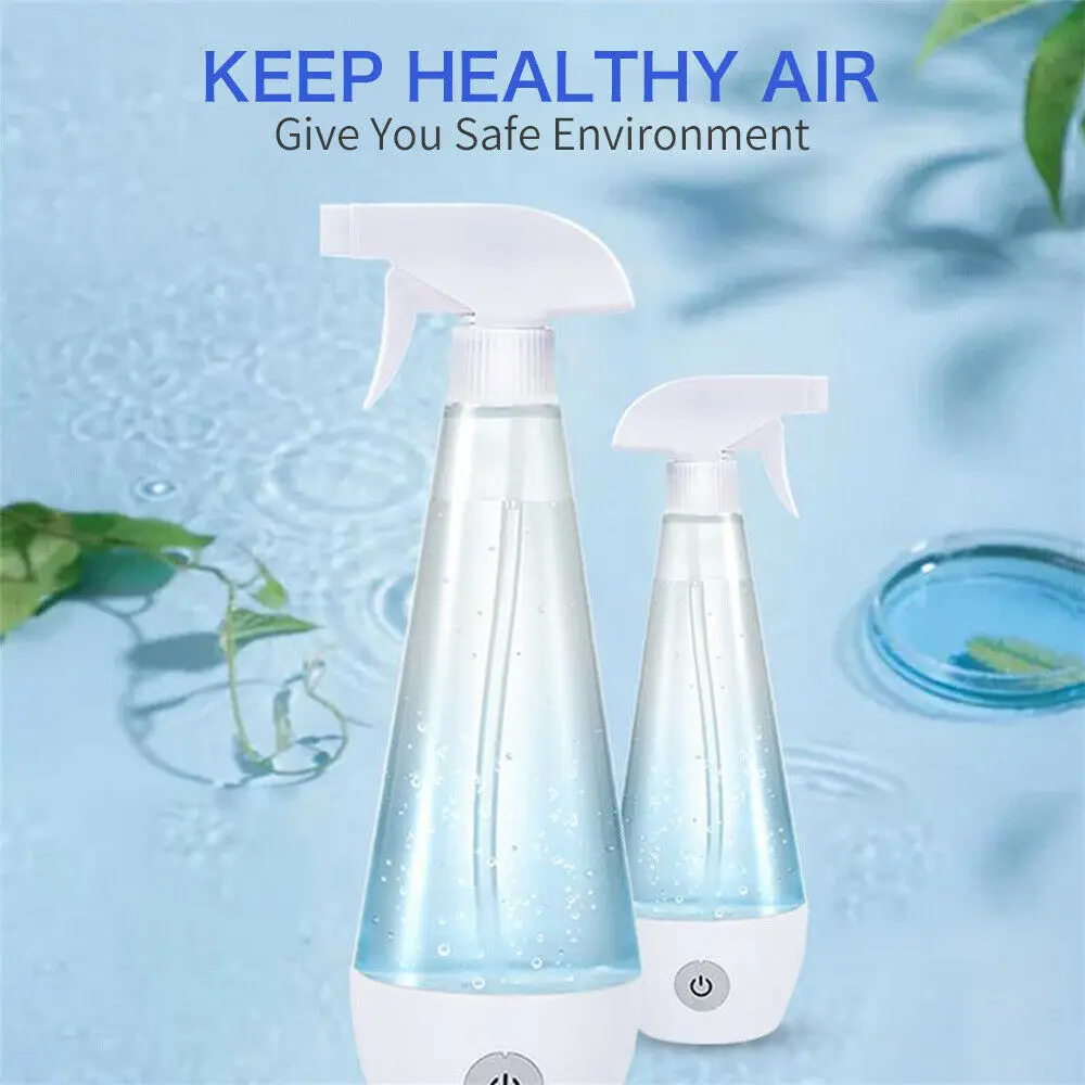 Portable Disinfection Sterilizing Hypochlorous Acid Water Making Machine Generator Household Disinfectant 300ML Spray Bottle