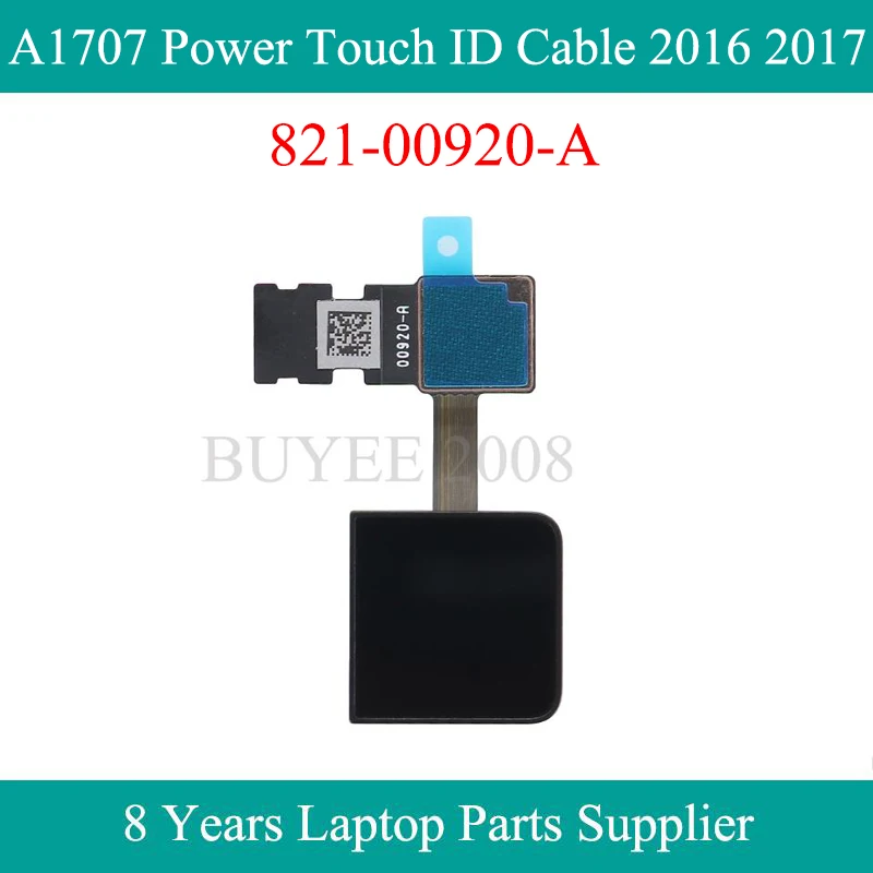 

Original 15" A1707 Power Touch Button 2016 2017 Year 821-00920-A For Macbook Pro 15.4" A1707 Touch ID Cable 00920-A Replacement