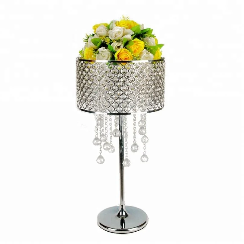 

New style crystal wedding Centerpiece Flower Stand aisle road lead crystal column pillar for party decoration senyu0801