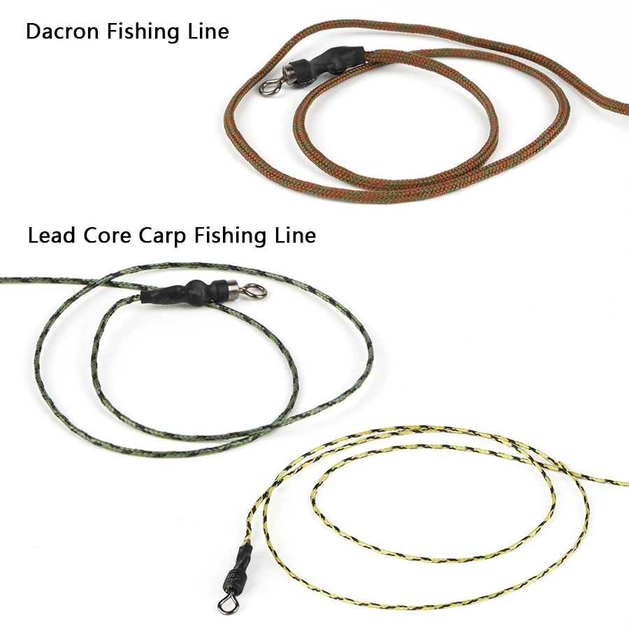 W.P.E 1piece Carp Fishing Rig Hair 30g/40g/50g/60g/70g Europe CarpFish Hook Rig Set Lead Core Line Fishing Group with Sharp Hook