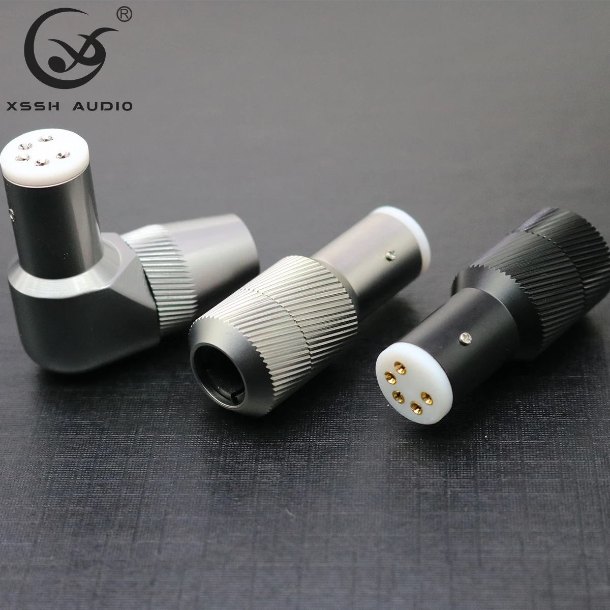 Connettore XLR Phono DIN XSSH Audio ottone placcato oro 5 pin poli Record femmina grammofono Phono terminale Tonearm XLR Plug Jack