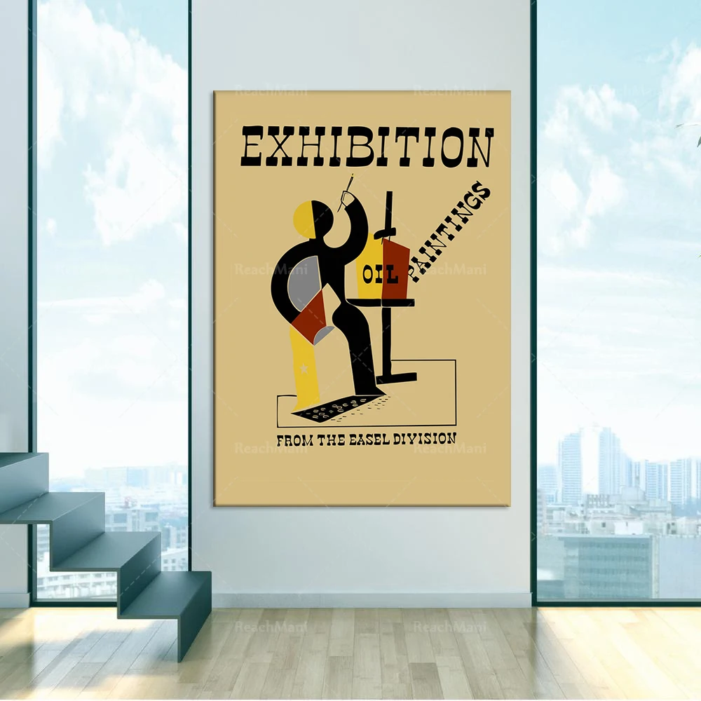 Art Nouveau Exhibition Poster Vintage Style Wall Art Decorative Print for Home Office