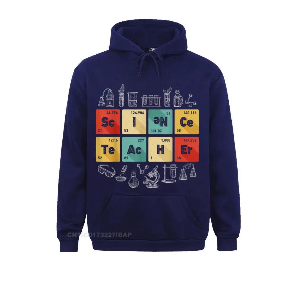 Science Teacher Chemistry Periodic Table Of Elements Gifts Customized Hoodies Retro Long Sleeve Mens Sweatshirts Classic Hoods