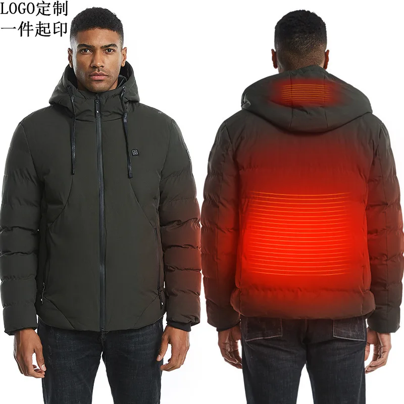 Youpin USB Charging Heated Cotton Jacket Electric Ski Suit Smart Heating Jacket Far infrared carbon fiber Heated sheet