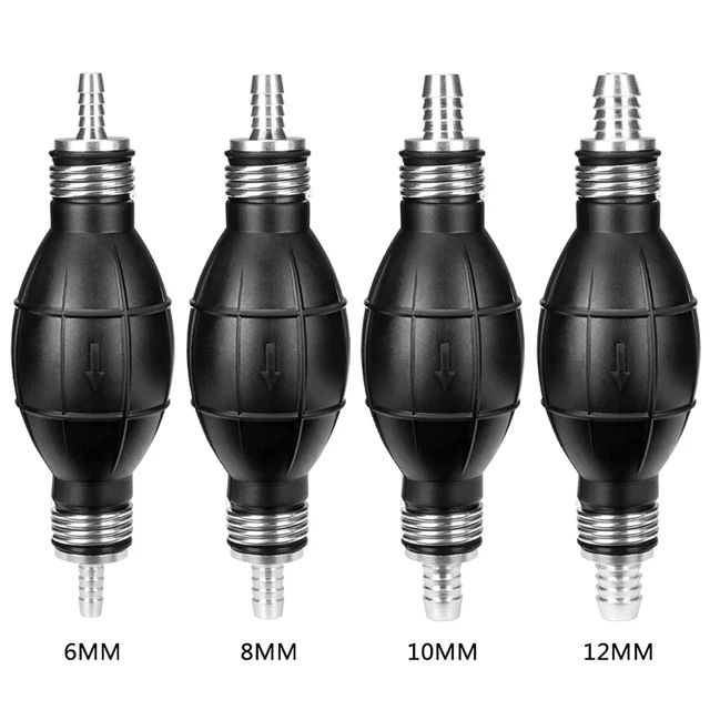 6mm/8mm/10mm/12mm Ręczna pompa paliwa Gumowa aluminiowa ręczna żarówka pompująca olej napędowy do samochodów łodzi i silników zaburtowych
