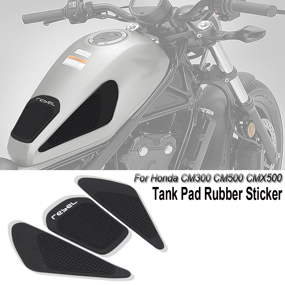 Center Tank Pad Grips Fuel Protection For HONDA Rebel 250 300 CMX rebel 500 Side tank Rubber Sticker Protector Sheath Knee Decal