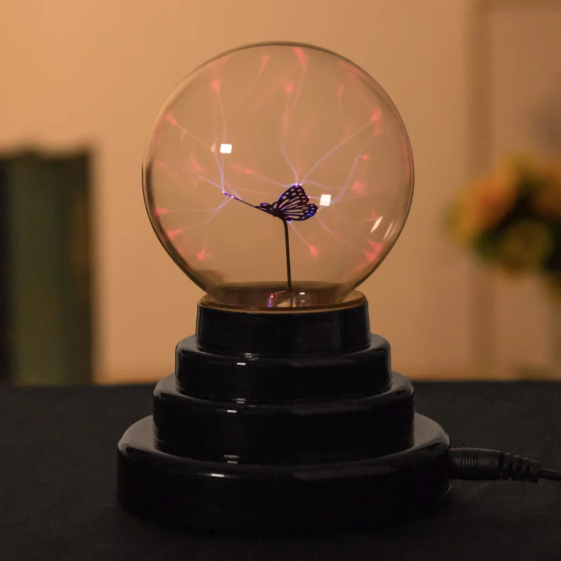 2020 Plasma Ball Atomosphere Night Light Lava Lamp Supply By USB and AAA Batteries Kids Gift Magic Lightning Bolt LED Lampen