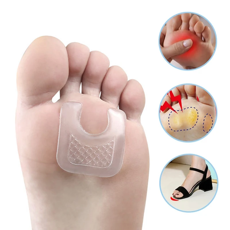 Cuscino per piedi in Silicone Anti sfregamento callo adesivo per mais protezione per i piedi cuscini riutilizzabili Pad scarpe solette adesivo punta