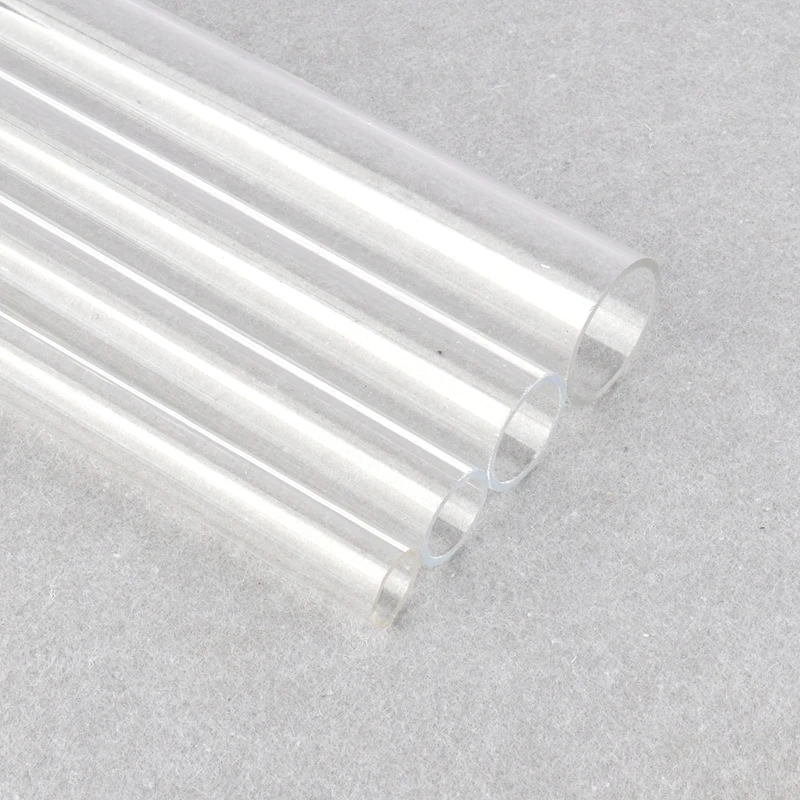 1pcs Acrylic Pipe High Transparent Glass Tube Length 20~50cm Fish Tank Aquarium Garden irrigation Pipe Fittings