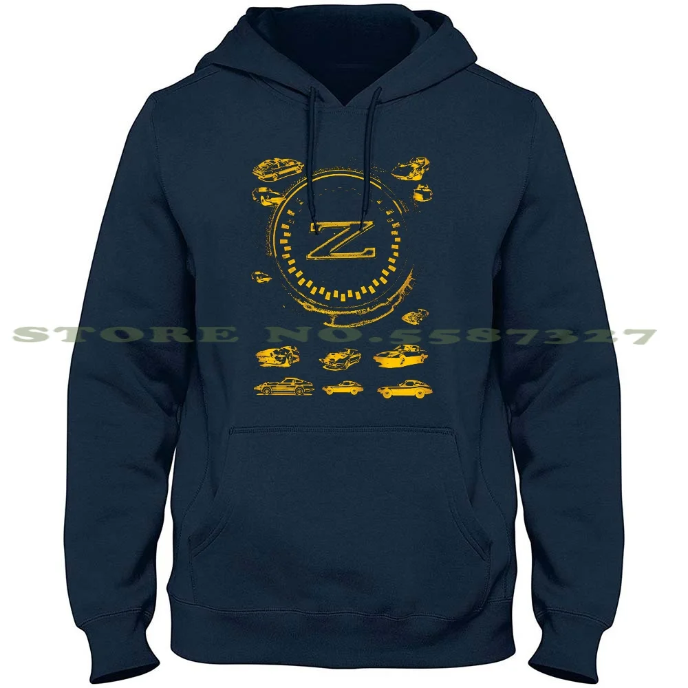 Z Badge And Z\'S - Gold Streetwear Sport Hoodie Sweatshirt Datsun 300Zx 300Z 300 Zx Fairlady Nissan Z31 Power Turbo T Roof Cars