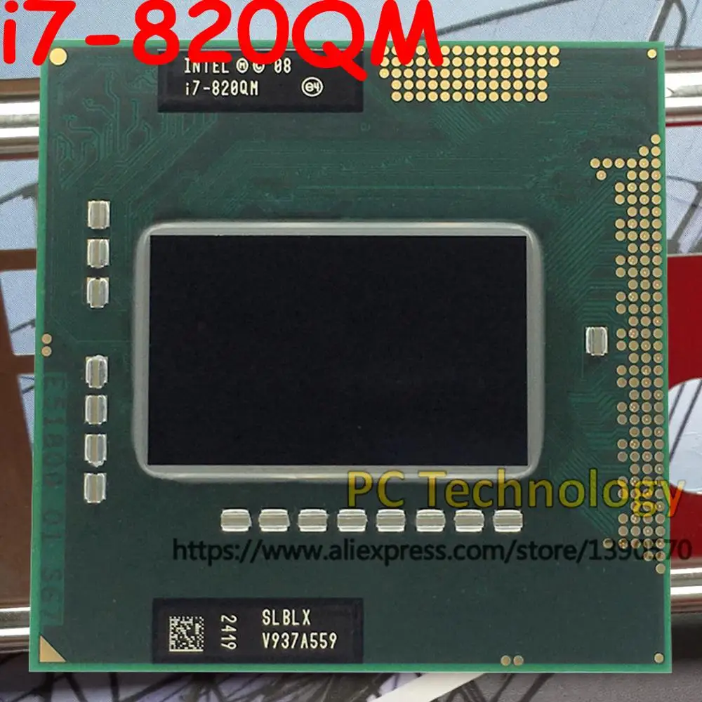 

Original Intel Core i7-820QM Processor (8M Cache,1.73GHz to 3.06Ghz, i7 820QM , SLBLX ) PGA988 TDP 45W Laptop CPU