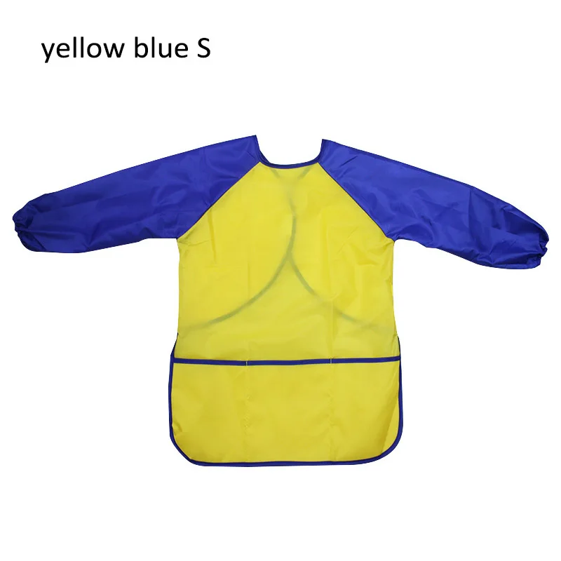 Waterproof Art Aprons Smock Nylon Long Sleeve Kids Painting Shirt Paint Apron Girl Boy School Painting Accessory 3 Size