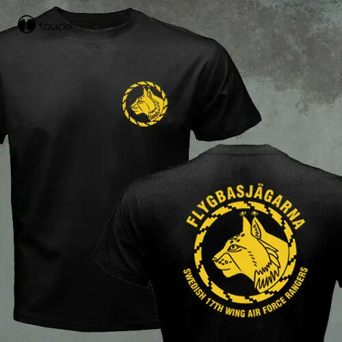 Camiseta exército sueco flygbasjägarna 17th wing força aérea rangers forças especiais