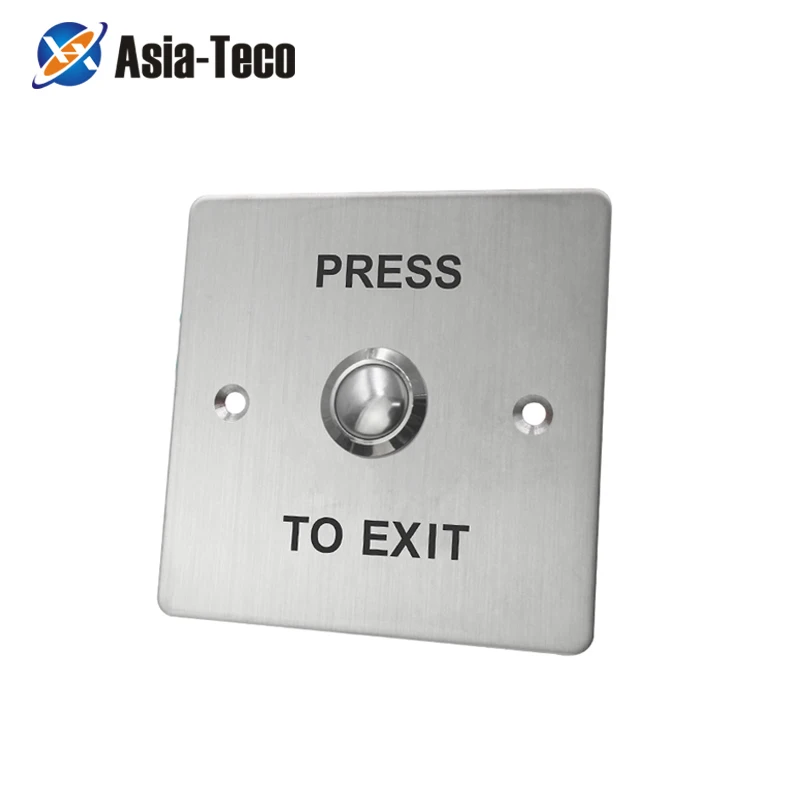 Door Exit Button Release Push Switch Stainless Steel Switch Push Release Alloy with for Home Access Control Lock System control