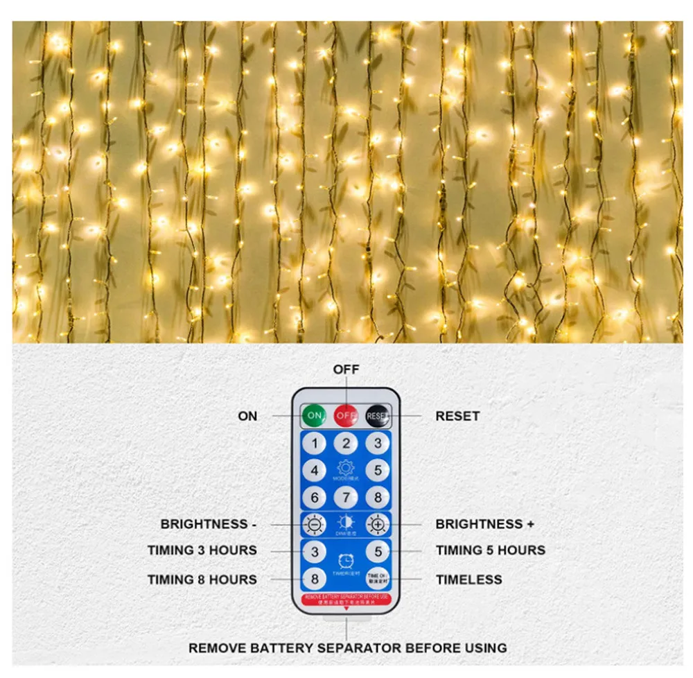 Imagem -03 - Solar Powered Led Icicle Cortina String Luz Fio de Prata Natal Luz Casamento Decoração Home Party 3x1 3x2 3x3 6x3 m