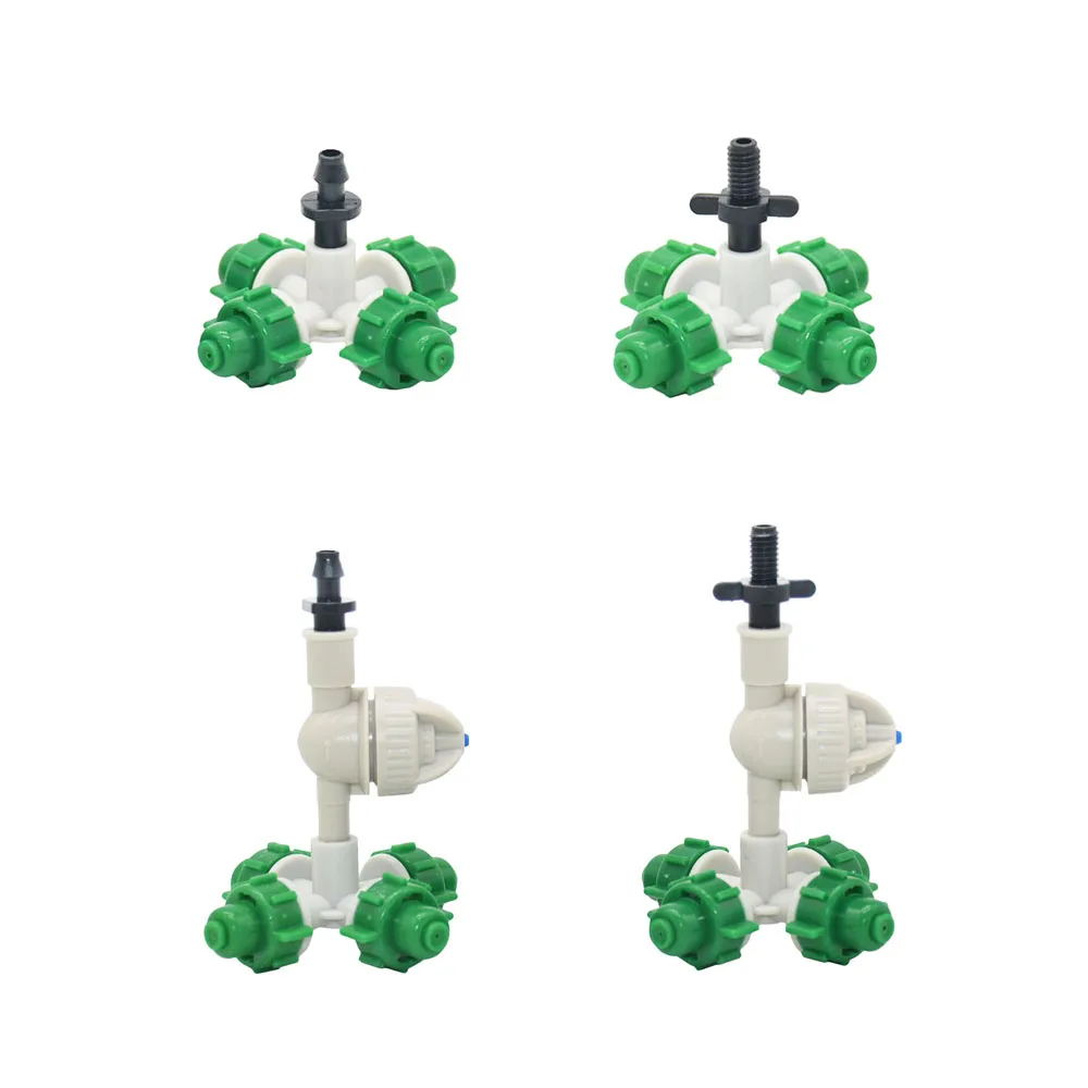 Greenhouse Hanging Cross Misting Sprinkler Anti Drip Misting Nozzle Garden Atomized Humidifying sprayer 1pcs