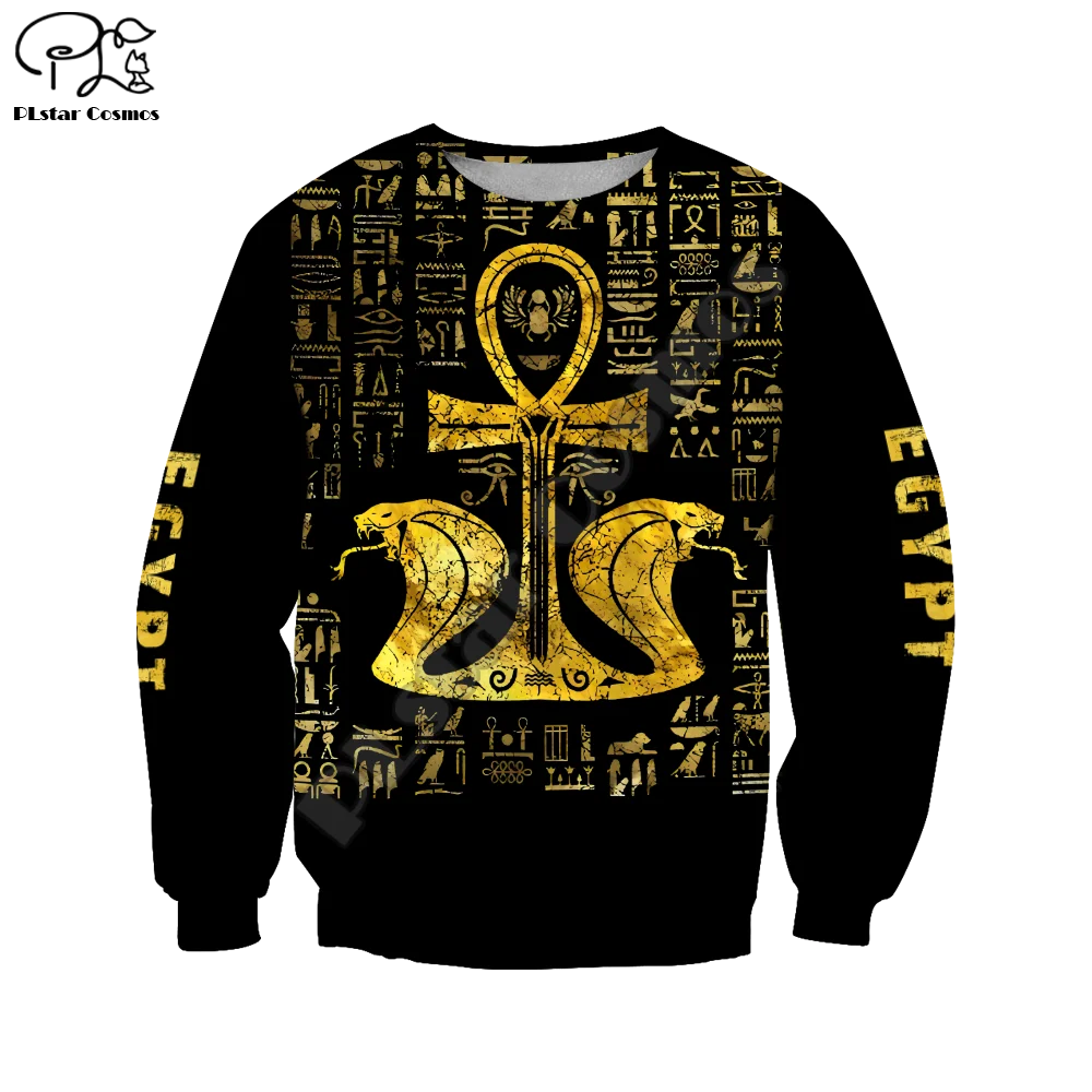 PLstar Cosmos Horus Egyptian Pharaoh Anubis Ancient Egypt Tattoo 3DPrint Men/Women Streetwear Pullover Casual Funny Hoodies A-13