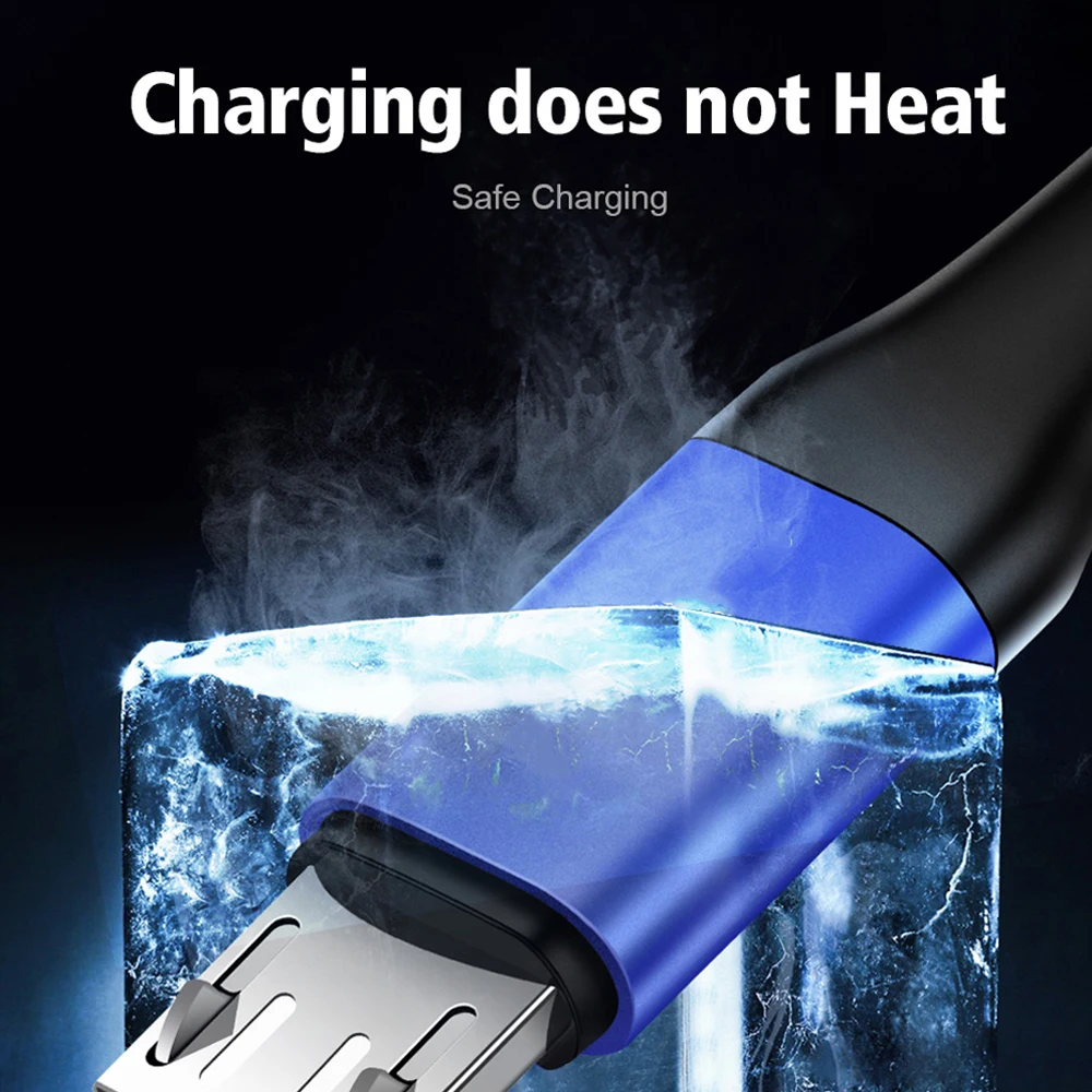 2.4A USB Type C micro usb Cable Fast Charge Wire Type-C for Samsung Galaxy Xiaomi Huawei Mobile Phone USB-C Cable Charger Cord