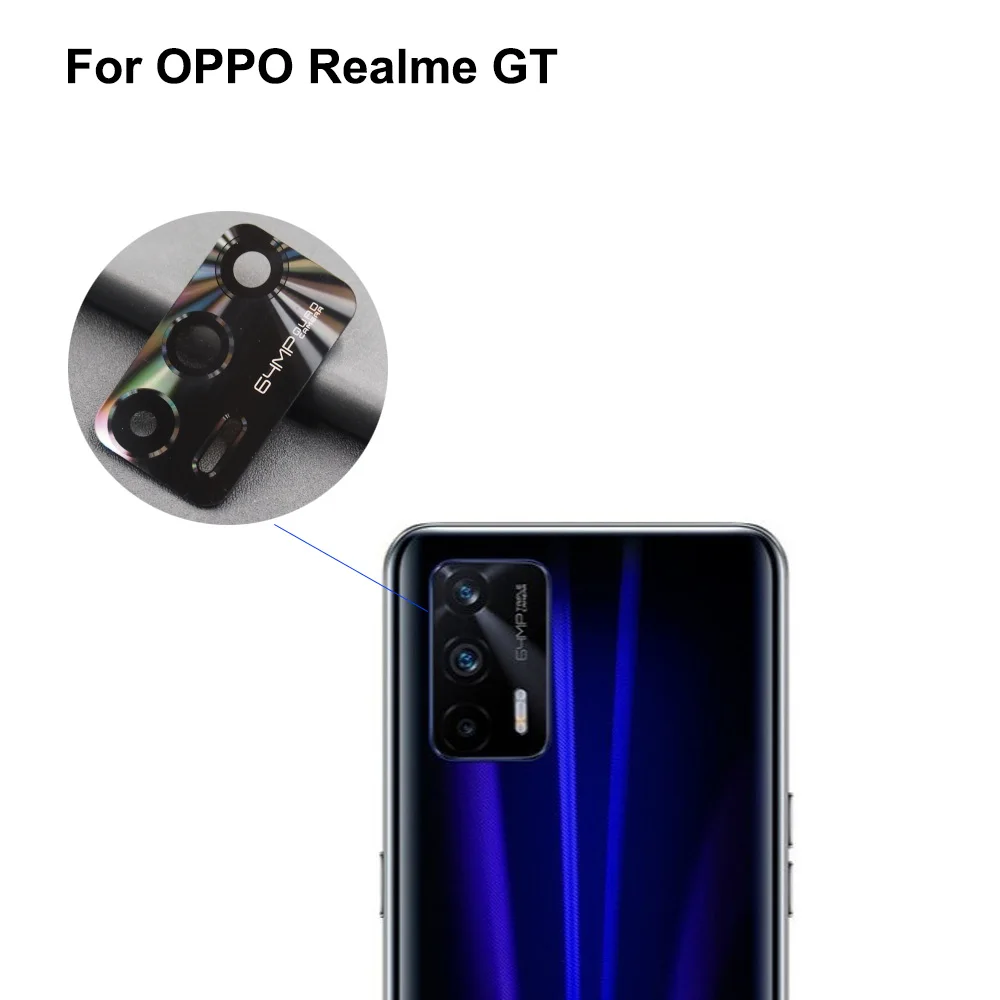 

High quality For OPPO Realme GT Back Rear Camera Glass Lens test good For OPPO RealmeGT Replacement Parts