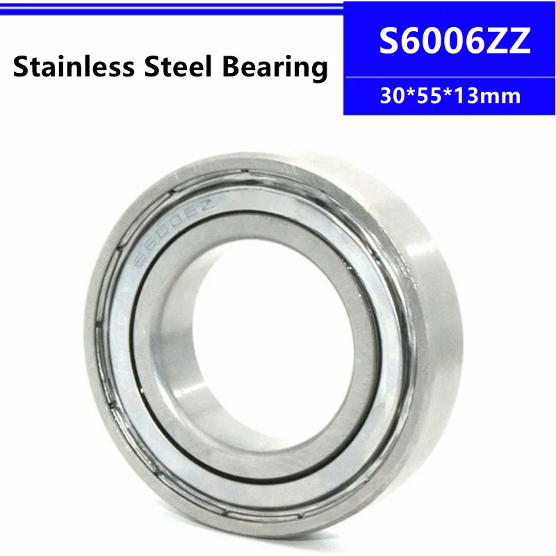 

4pcs/10pcs S6006ZZ 30*55*13mm Stainless Steel Deep Groove Ball Bearing 30x55x13mm S6006-2Z S6006Z SB6006ZZ